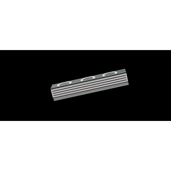 Ventmann trijų plyšių difuzorius "LINE" su akustine pajungimo dėže (12 mm plyšio plotis, ilgis 1000 mm)