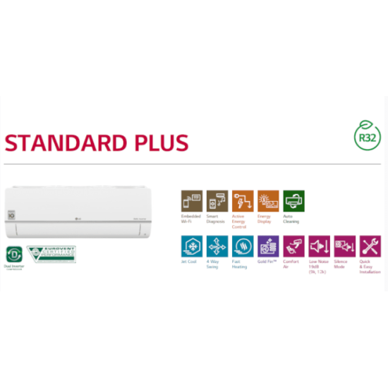 Sieninis oro kondicionierius LG, Standard Plus R32 Wi-Fi, 2.5/3.3