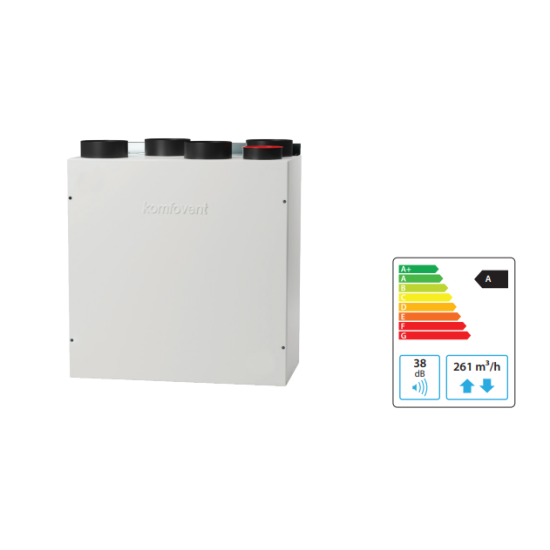 Rotacinis rekuperatorius Komfovent Domekt R 200 V C8