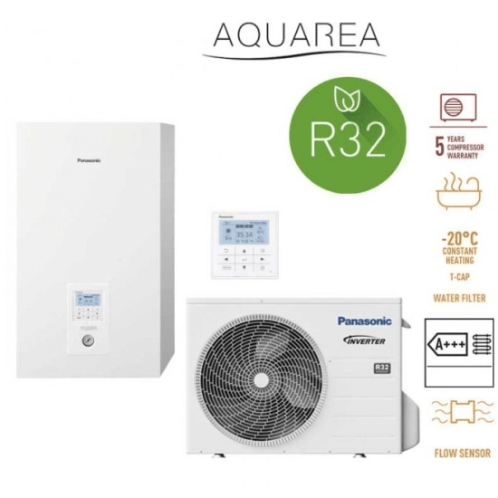 Šilumos siurblys Panasonic Bi-Bloc 3 kW